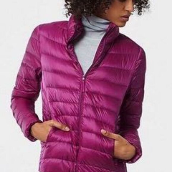 NWOT Uniqlo Packable ULTRA LIGHT DOWN Hooded PARKA in Hot Pink SOLDOUT ONLINE! - Picture 10 of 16